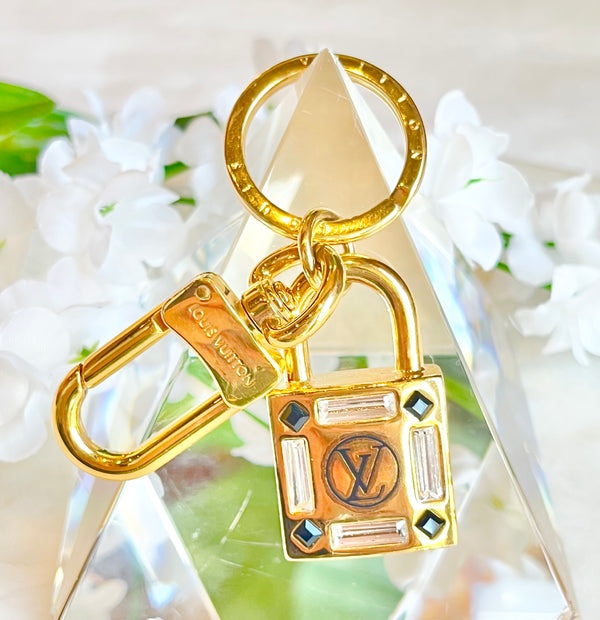 Louis Vuitton Porte Cles Cube Keychain Bag Charm