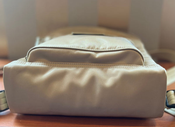 Le Pliage Neo Canvas Pouch In Beige