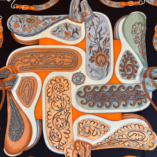 HERMES Festival Des Amazones Silk Scarf