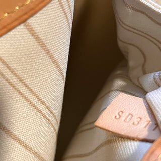 LOUIS VUITTON Neverfull MM Damier Azur Canvas Tote Bag