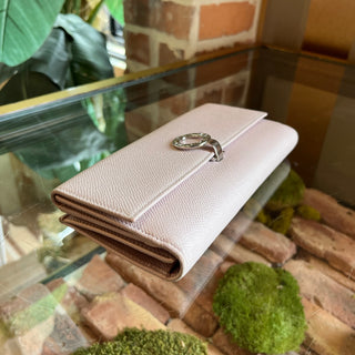 BVLGARI Serpenti Pink Leather Long Wallet