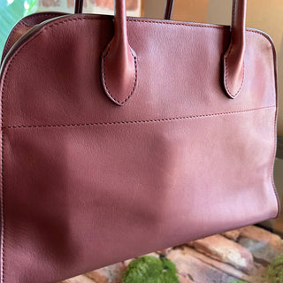 THE ROW Margaux 12 Brown Calfskin Tote Bag
