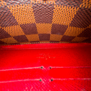 LOUIS VUITTON Damier Ebene Clemence Wallet