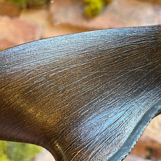 FERRAGAMO Black Leather Wooden Heels SZ 6.5