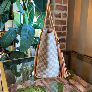 LOUIS VUITTON Propriano Damier Azur Shoulder Bag