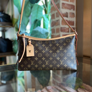 LOUIS VUITTON CarryAll East West Brown Monogram Canvas Shoulder Bag