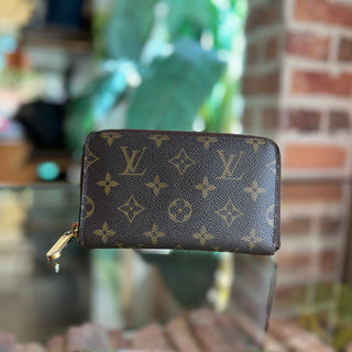 LOUIS VUITTON Compact Zippy Brown Monogram Canvas Wallet