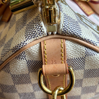 LOUIS VUITTON Speedy Bandoulière 25 Damier Azur Nautical Canvas Satchel