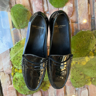 SAINT LAURENT Le Loafer Patent Leather Loafers SZ41(11US)
