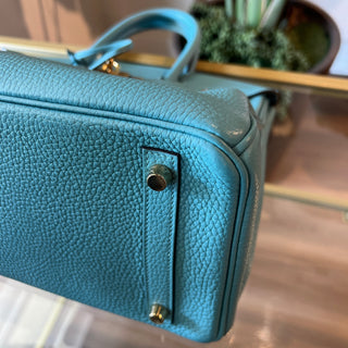 HERMES Bleu Paon Togo Birkin 30