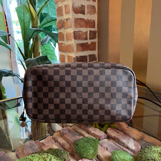 LOUIS VUITTON Neverfull MM Damier Ebene Brown Canvas Tote Bag