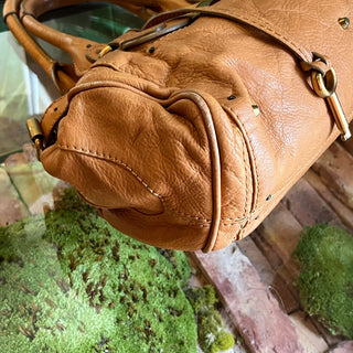 CHLOÉ Paddington Brown Calfskin Leather Satchel Bag
