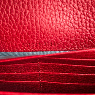 GUCCI Garden Dionysus Mini  Wallet On Chain Red Leather Crossbody Bag
