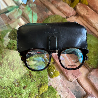 SAINT LAURENT SL145 006 Black Wayfarer Acetate Eyeglasses