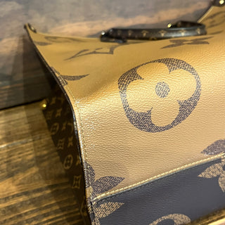 LOUIS VUITTON OntheGo MM Reverse Monogram Canvas Tote Bag