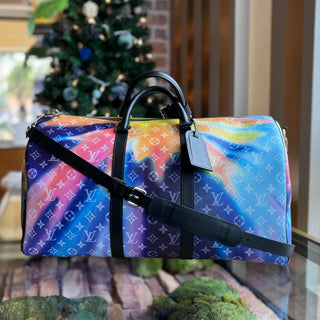 LOUIS VUITTON Keepall Bandouliere 50 Sunset Monogram Canvas Duffel