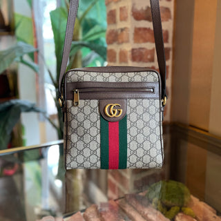 GUCCI Ophidia Messenger Small Beige GG Supreme Crossbody Bag