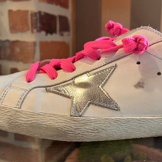 GOLDEN GOOSE White Pink Superstar Sneakers SZ 40 (US 10)