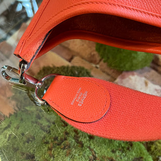 HERMES Evelyne PM III Bougainvillea Epsom Leather Crossbody Bag