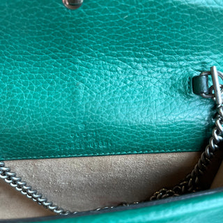 GUCCI Super Mini Dionysus Emerald Crystal Dollar Calfskin Crossbody Bag