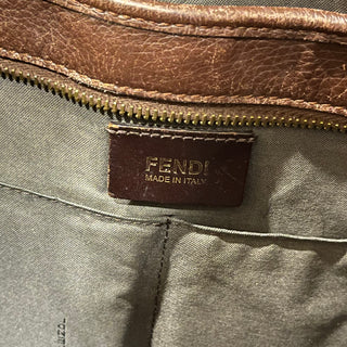 FENDI Brown Zucca Canvas Tote