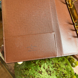 LOUIS VUITTON Brown Monogram Canvas Large Ring Agenda Cover