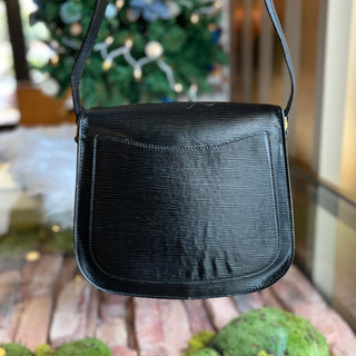 LOUIS VUITTON Saint Cloud GM Black Epi Leather Shoulder Bag