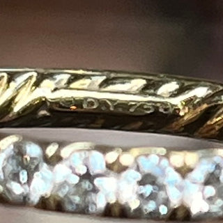 DAVID YURMAN 18K Yellow Gold with Diamonds Eden Partway Band Ring