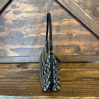 DIOR Vintage Blue Oblique Canvas Pochette Bag
