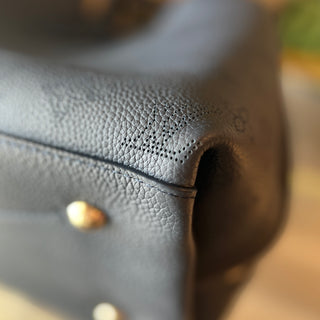 LOUIS VUITTON Blue Monogram Carmel Shoulder Bag
