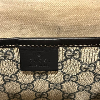GUCCI Blue GG Supreme Web Messenger Bag