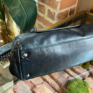 CHANEL Rock and Chic Accordion Black Lambskin Shoulder Bag