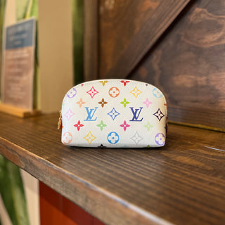 LOUIS VUITTON x Takashi Murakami PM Monogram Multicolor Canvas Cosmetic Pouch
