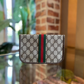 GUCCI Vintage GG Supreme Canvas Cosmetic Bag