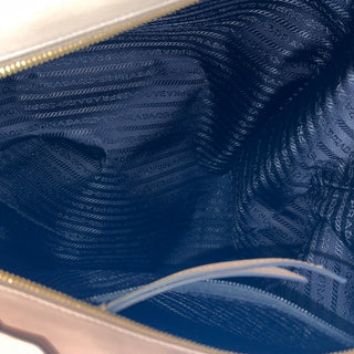 PRADA Argilla Glacé Calf Leather Beige Tote Bag