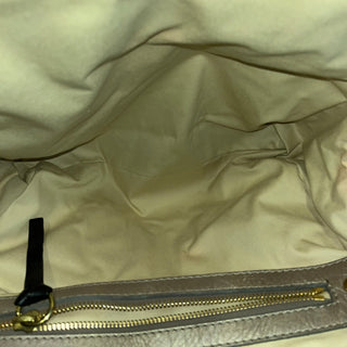 CHLOE Bay Beige Leather Quilted Tote Bag