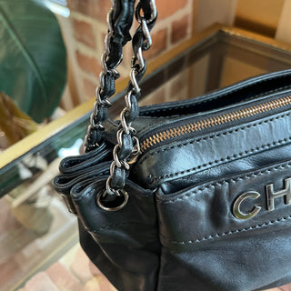 CHANEL Rock and Chic Black Lambskin Shoulder Bag