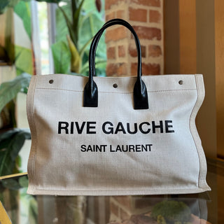 SAINT LAURENT Beige Rive Gauche Tote