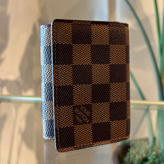 LOUIS VUITTON Enveloppe Carte de Visite Damier Ebene