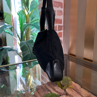 GUCCI Jackie Black Nylon Shoulder Bag