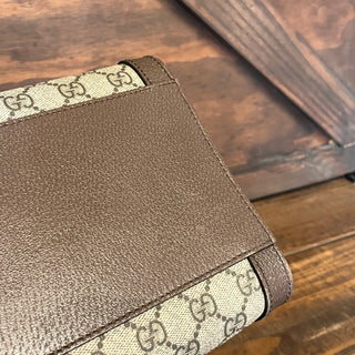 GUCCI Ophidia Medium GG Supreme Monogram Web Brown Tote