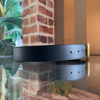 GUCCI GG Marmont Wide Black Leather Belt SZ 85/34