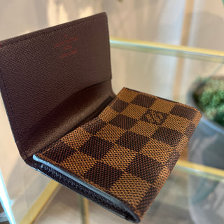 LOUIS VUITTON Enveloppe Carte de Visite Damier Ebene