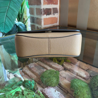 TORY BURCH Brown Thea Leather Flap Crossbody
