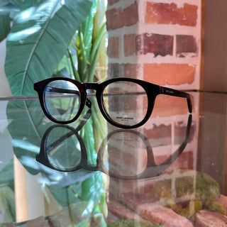 SAINT LAURENT SL145 006 Black Wayfarer Acetate Eyeglasses