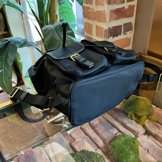 TORY BURCH Black Nylon Backpack Bag