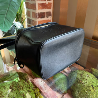 CHANEL Timeless Vanity Large Black Vintage Caviar Leather Top Handle Bag