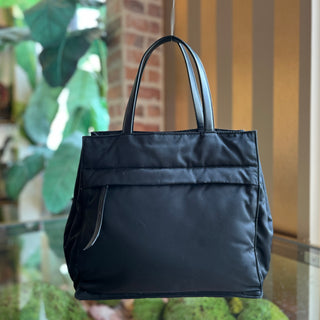 PRADA Black Nylon Tote Bag