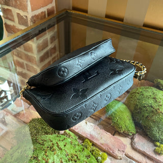 LOUIS VUITTON Multi Pochette Accessoires Black Empriente Monogram Crossbody