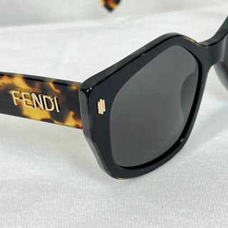 FENDI FE40017I Havana Square Sunglasses TS3578